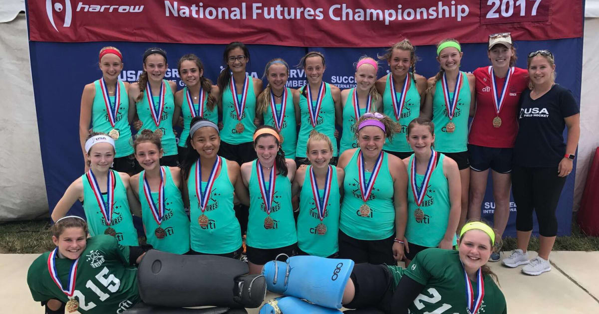 USA Field Hockey U14 National Futures Championship Crowns Medalists
